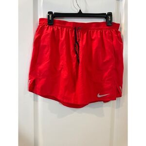 Nike Running Dri-FIT Red Shorts Womens Large Lined Athletic Gym Workout Training